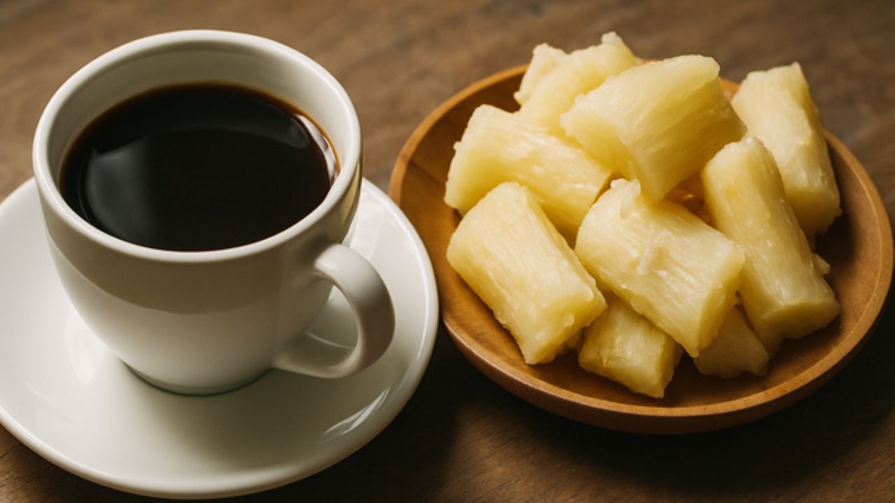 kombinasi singkong dan kopi